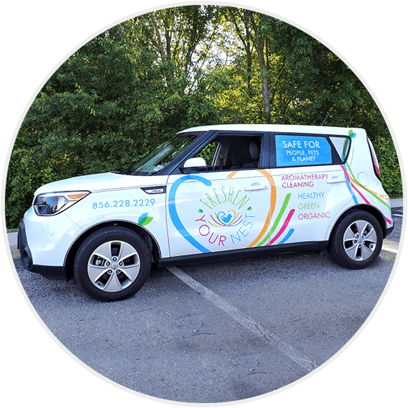 Freshen Your Nest's company branded vehicle.